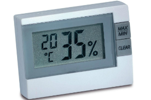 Kompaktes Thermo-Hygrometer mit LCD-Anzeige