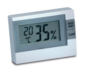 Luftfeuchtigkeit in Wohnraeumen messen mit dem Thermo-Hygrometer 9025