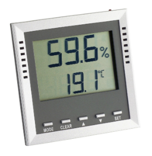 Luftfeuchtigkeit in Wohnraeumen messen mit dem Thermo-Hygrometer 9026