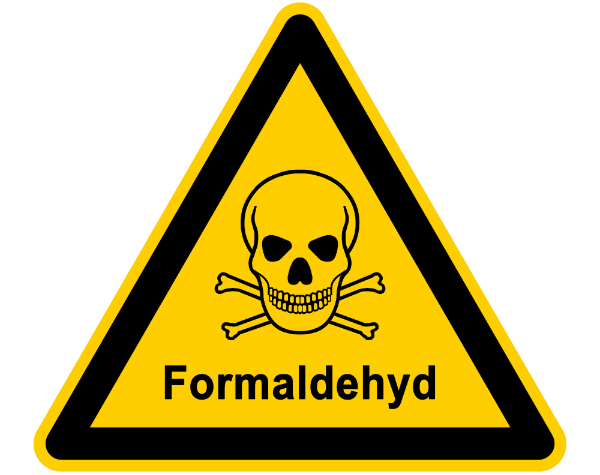 Formaldehyd Warnschild