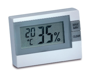 Thermo-Hygrometer 9025 mit LCD-Anzeige fuer relative Luftfeuchte und Temperatur