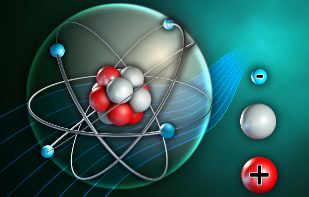 Grafische Darstellung eines Atoms