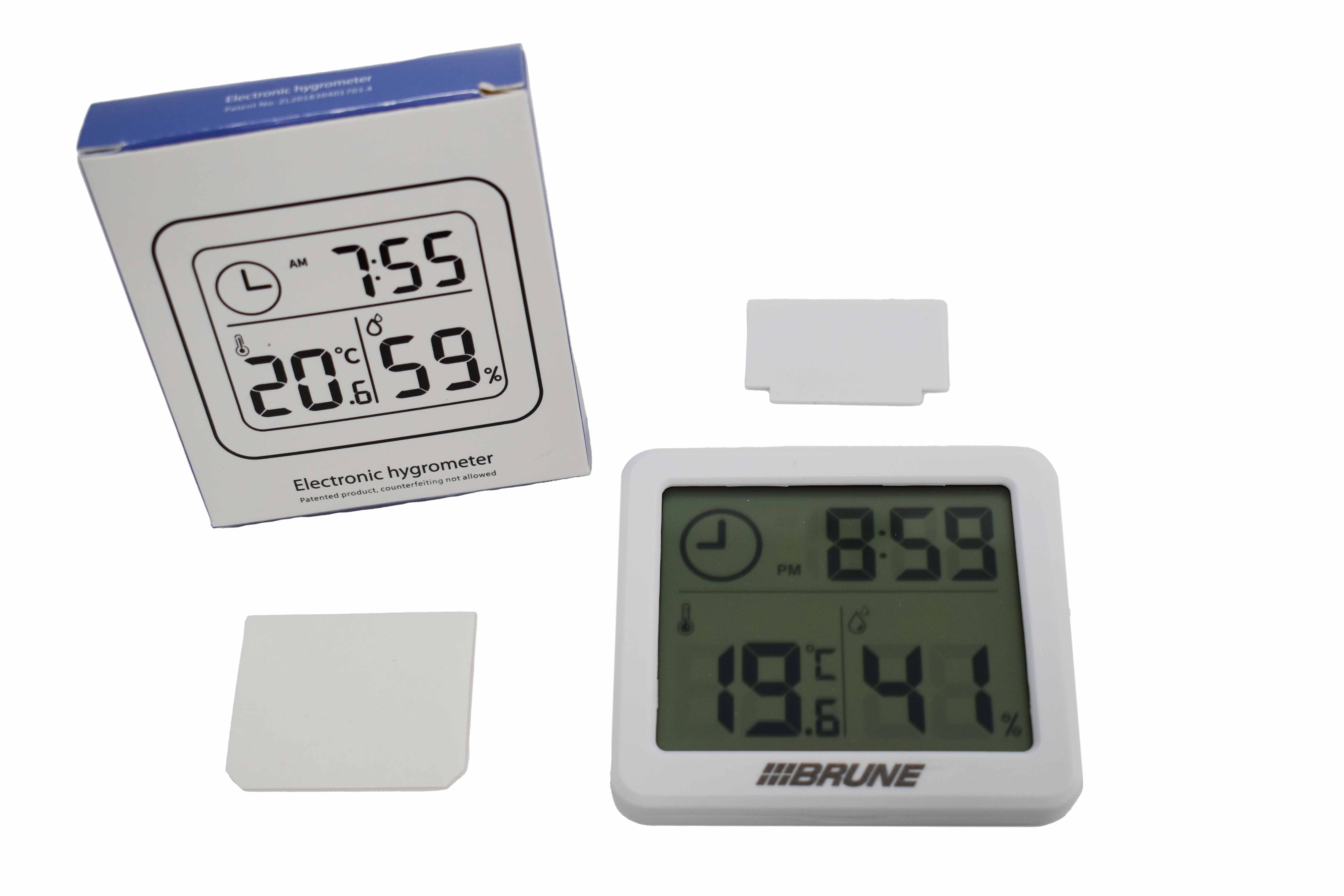 Digitales Thermo-Hygrometer Temperatur / Feuchte / Uhrzeit